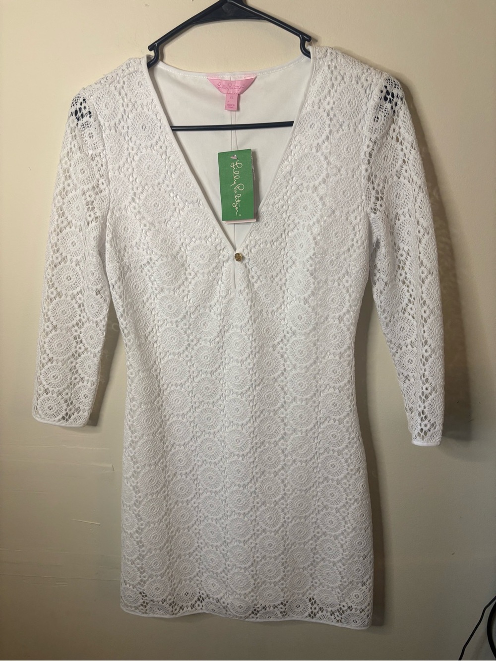 NWT Lily Pulitzer White Lamora Dress Size XS